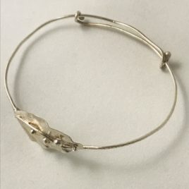 Bracelet – Sterling Silver adjustable with leaf motif