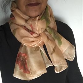 Silk Scarf – Hand painted silk scarf
