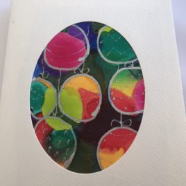 Silk Greeting Cards – Hand painted silk cards