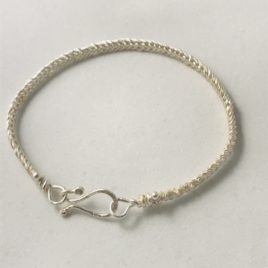 Bracelet – Sterling Silver braided wire