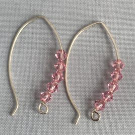 Earring – Sterling silver with Swarovski crystals