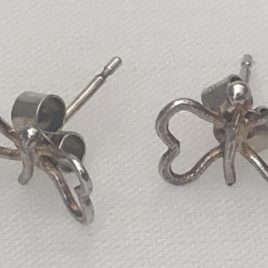 Earring – Sterling silver wire butterfly