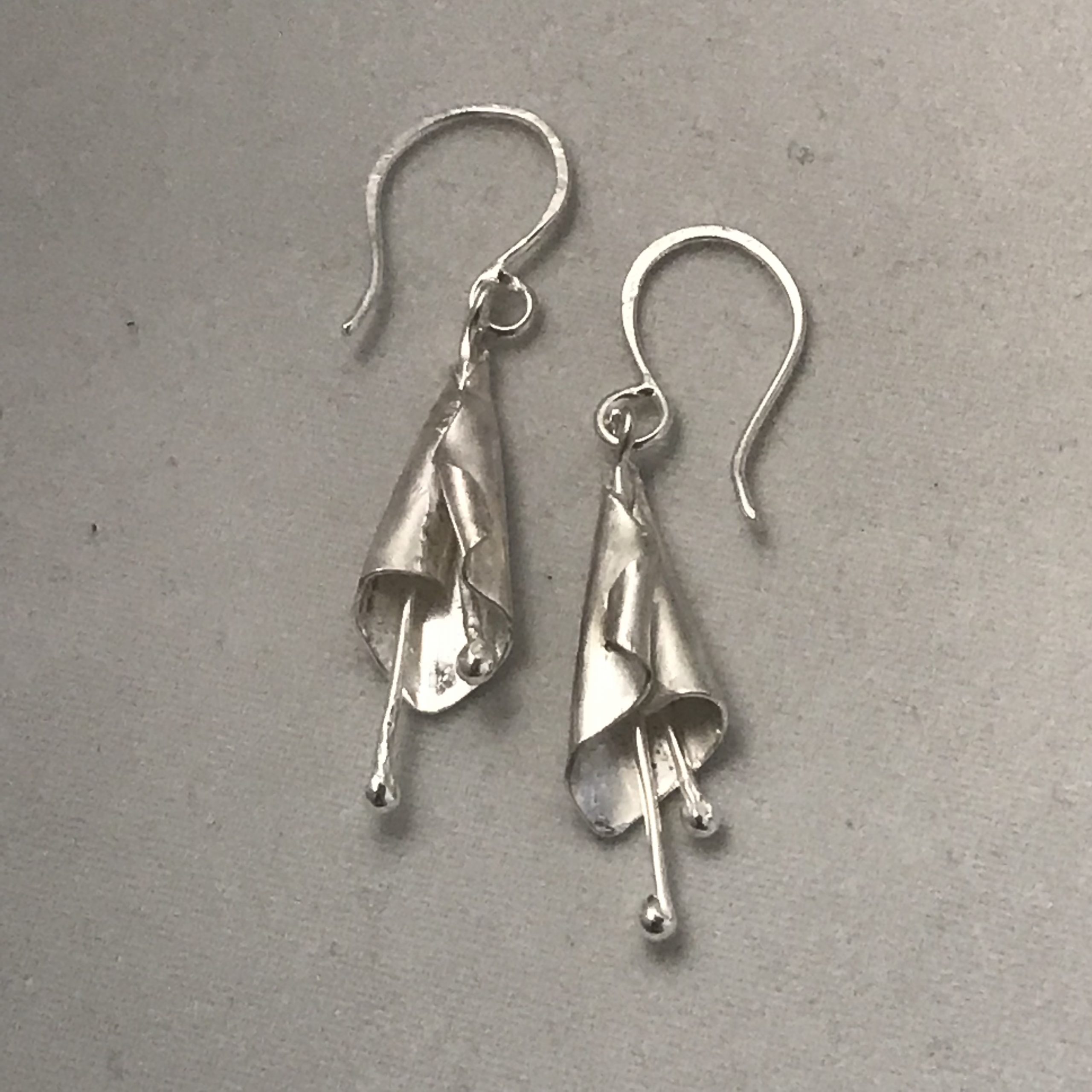 Earrings – Sterling Silver Fuscia