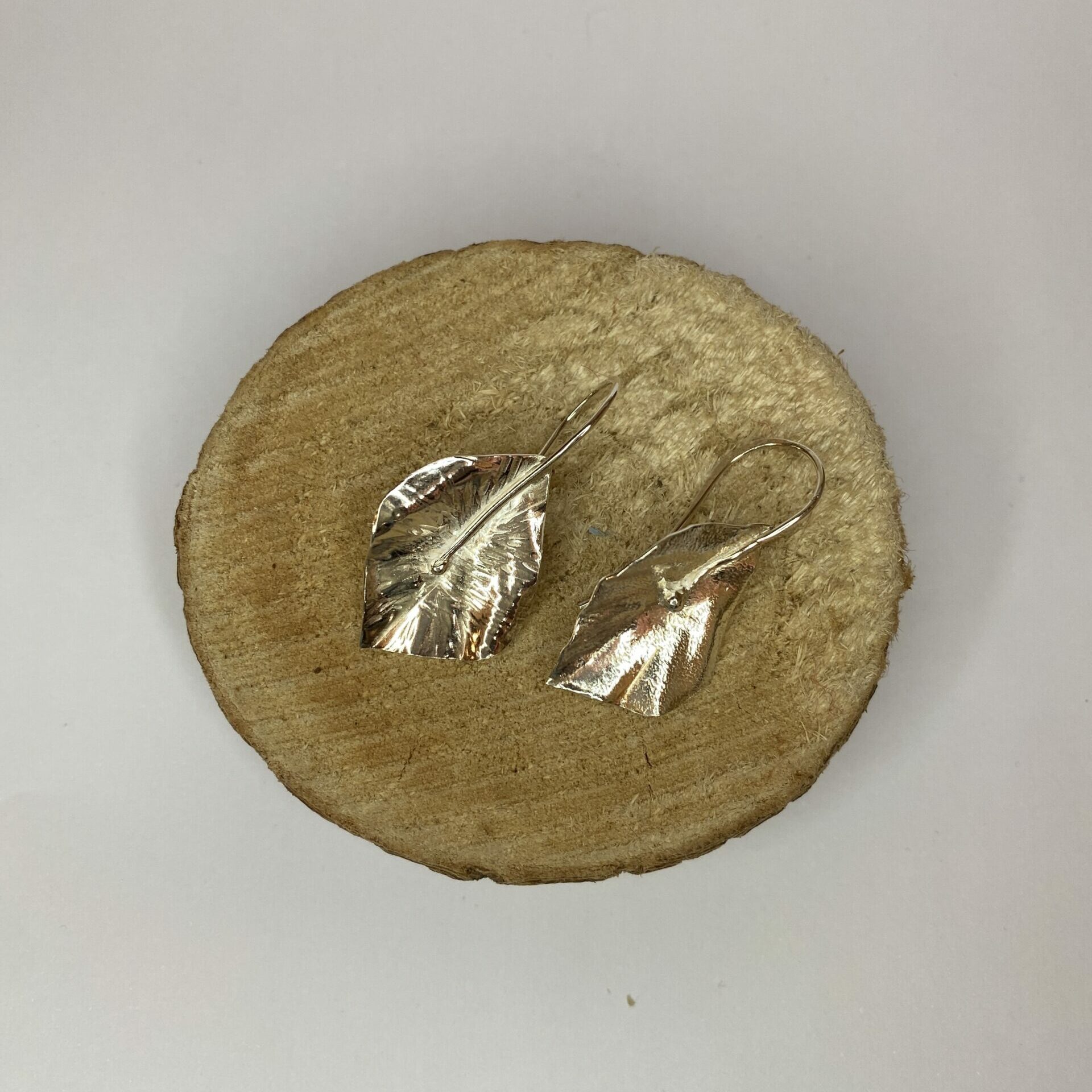 Earrings – Sterling Silver Leaf Dangly Earrings