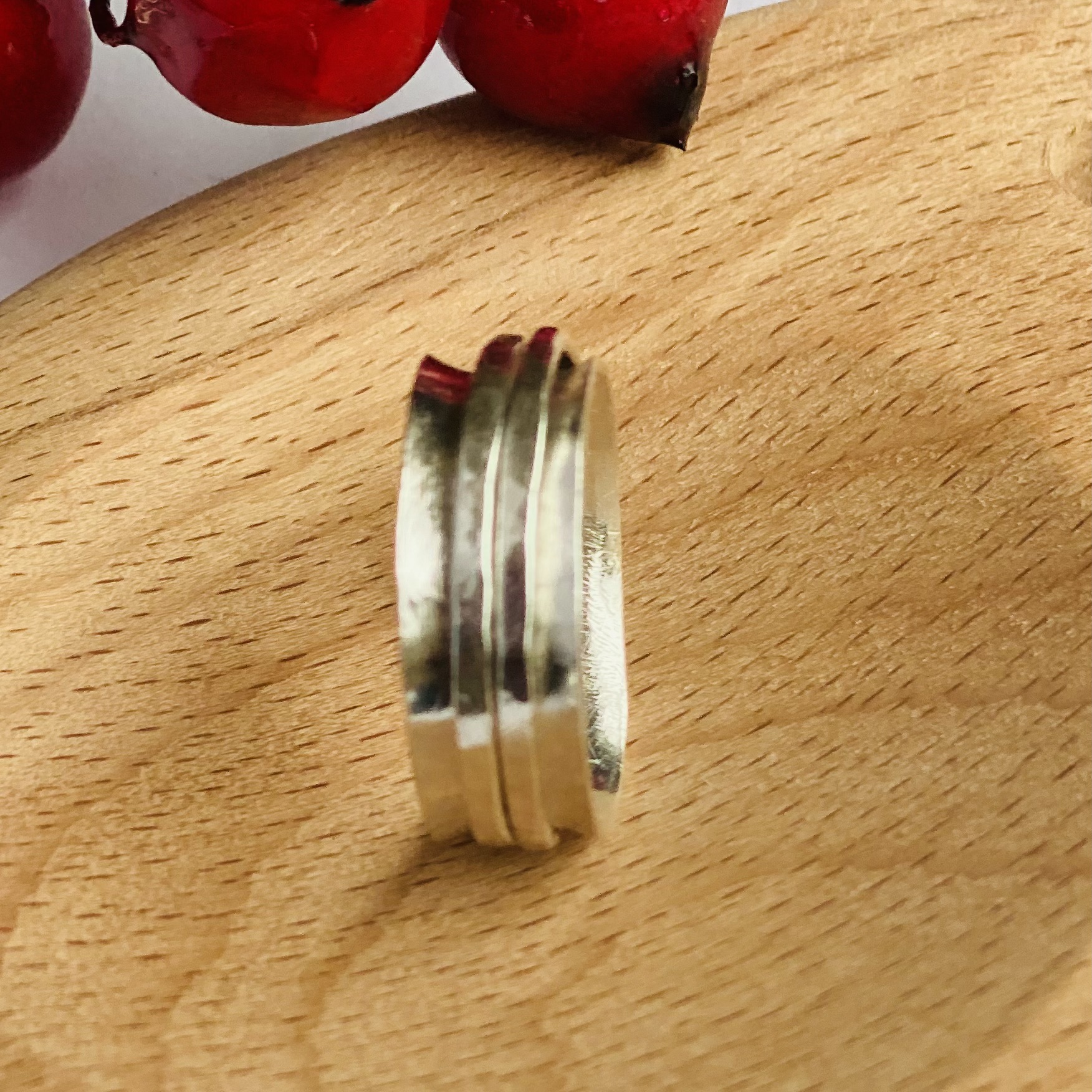 Ring – Serling silver formed fidget ring