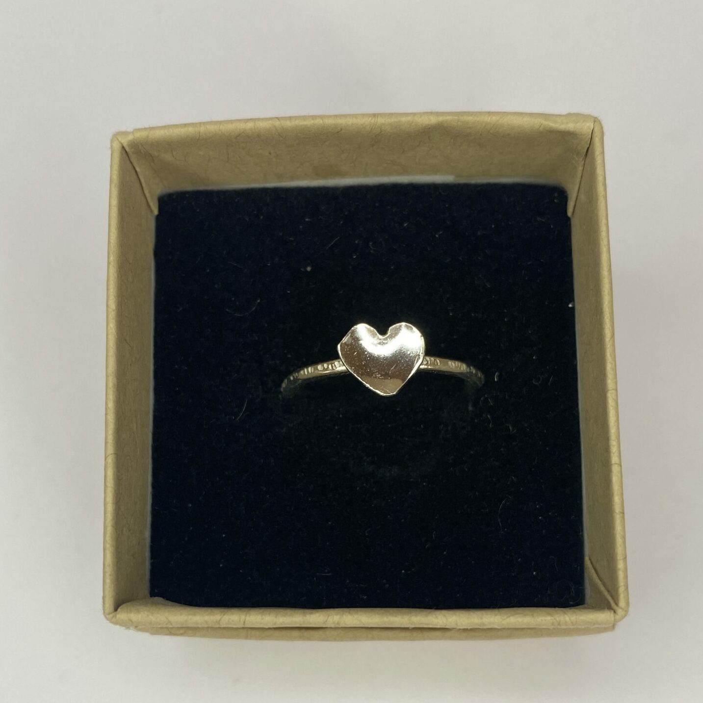 Ring – Sterling silver small domed heart ring