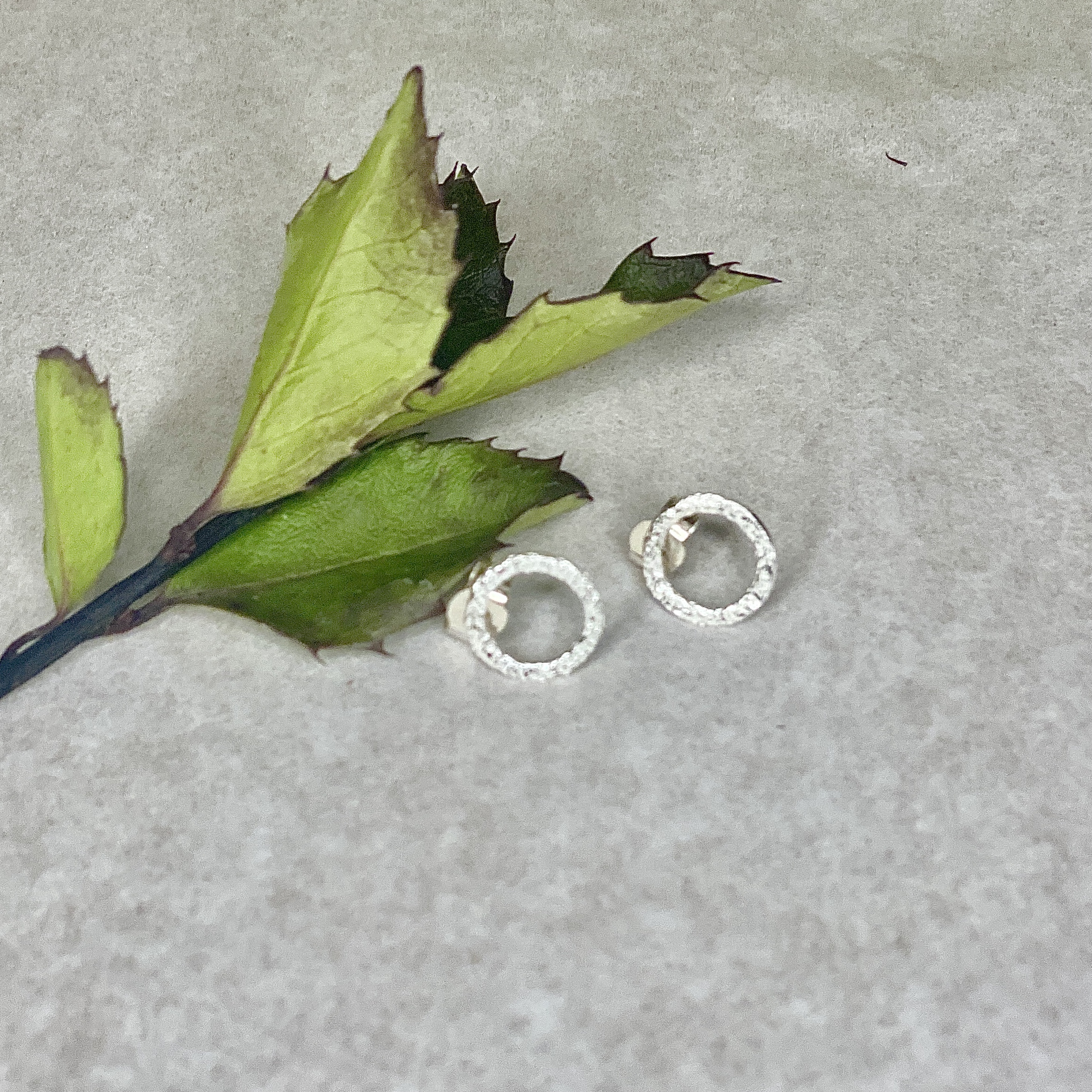 Sterling silver stud earrings