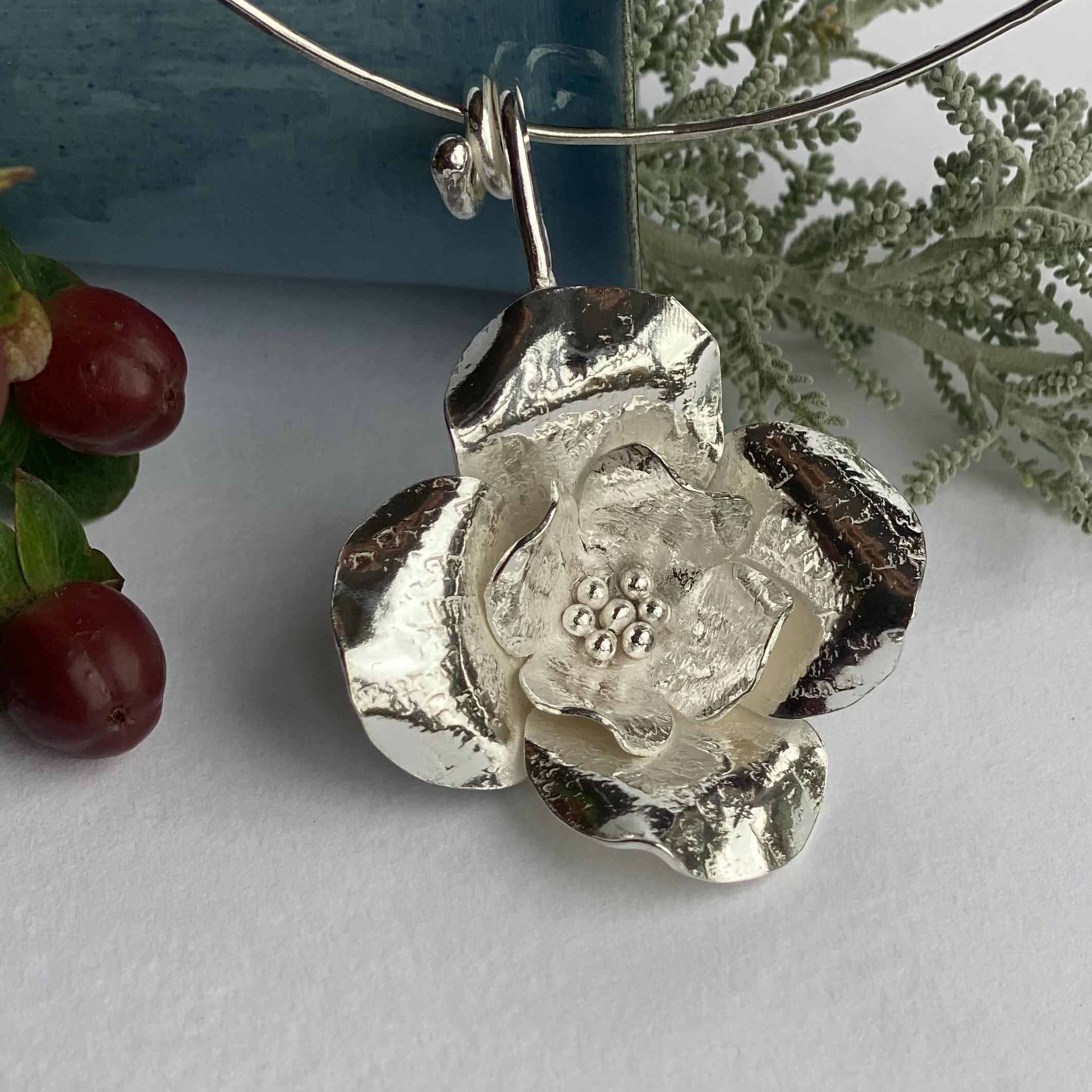 Pendant – Sterling Silver Rose