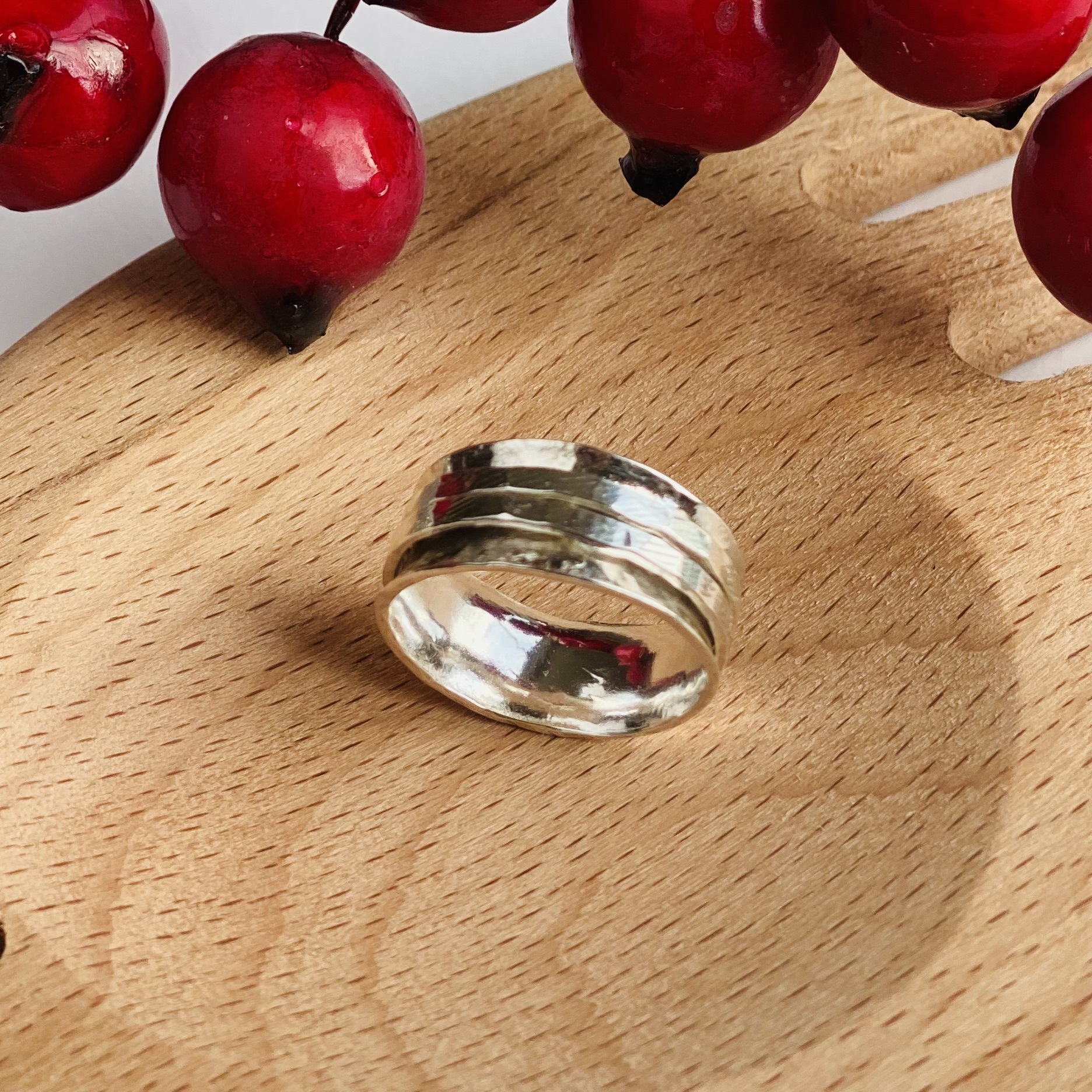 Ring – Serling silver formed fidget ring