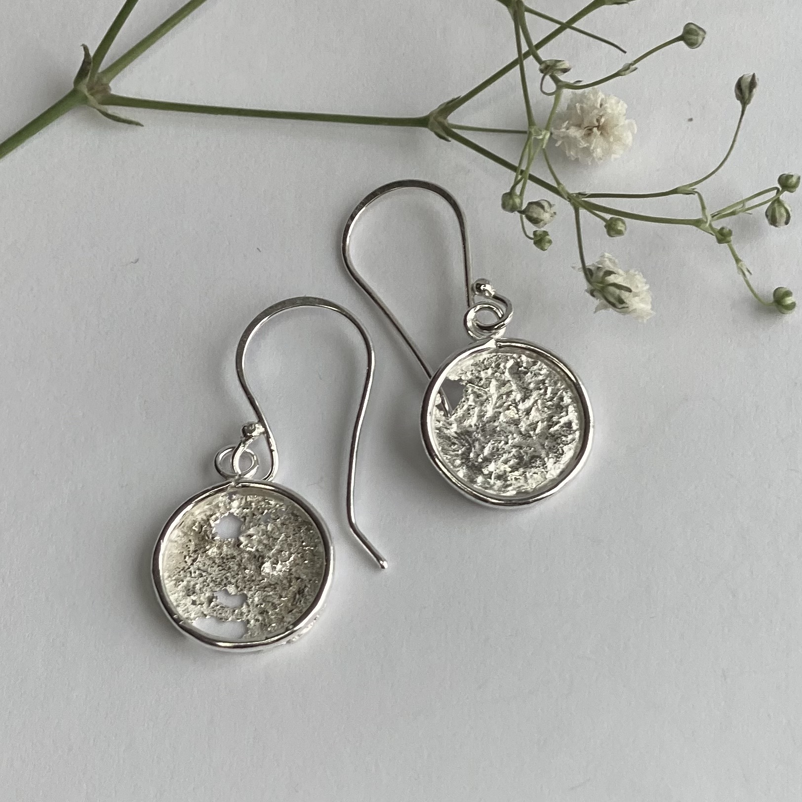 Earrings – Handcrafted from molten sterling silver